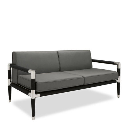 Marina 2 Seat Sofa - Black Rope